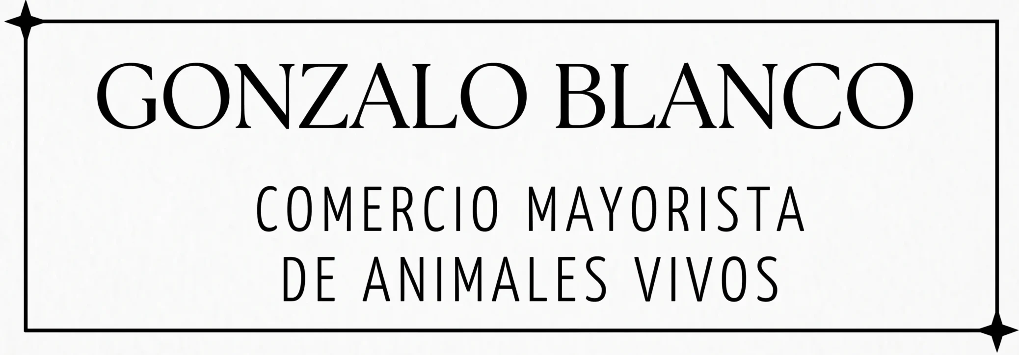 Gonzalo Blanco Logo | GONZALO BLANCO BEZOS - Comercio al por mayor de animales vivos